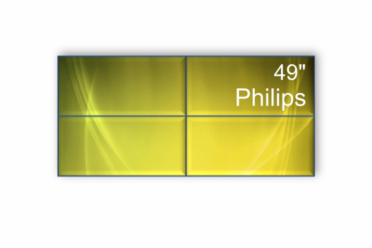 Изображение Видеостена 2x2 Philips 49" 49BDL2105X/00