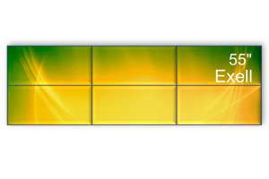  Фото видеостена 3x2 exell 55" expd-wa55ab15 - фото 2
