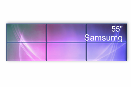 Изображение Видеостена 3x2 Samsung 55" VM55B-U