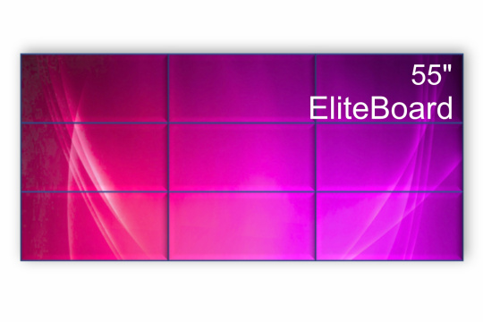 Изображение Видеостена 3x3 EliteBoard 55" BB557FFBED