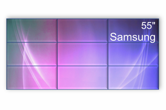 Изображение Видеостена 3x3 Samsung 55" VM55B-E