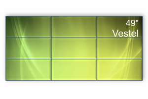  Фото видеостена 3x3 vestel wu49b-2h* 49" (шов: 3,5) - фото 2