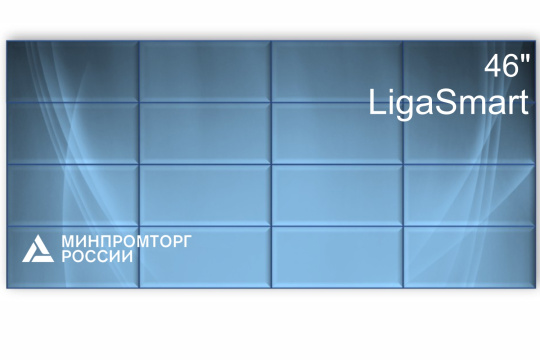 Изображение Видеостена 4x4 шов 0.88 LigaSmart 46" V 46.44